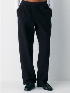 Cozy Sweatfleece Mega Straight Sweatpant | Aritzia | 2XS | Black